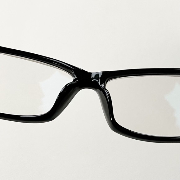 Exalto Eyeglasses FRAME YS03 Black White Acetate Rectangular 54-14-140 France - Picture 10 of 13